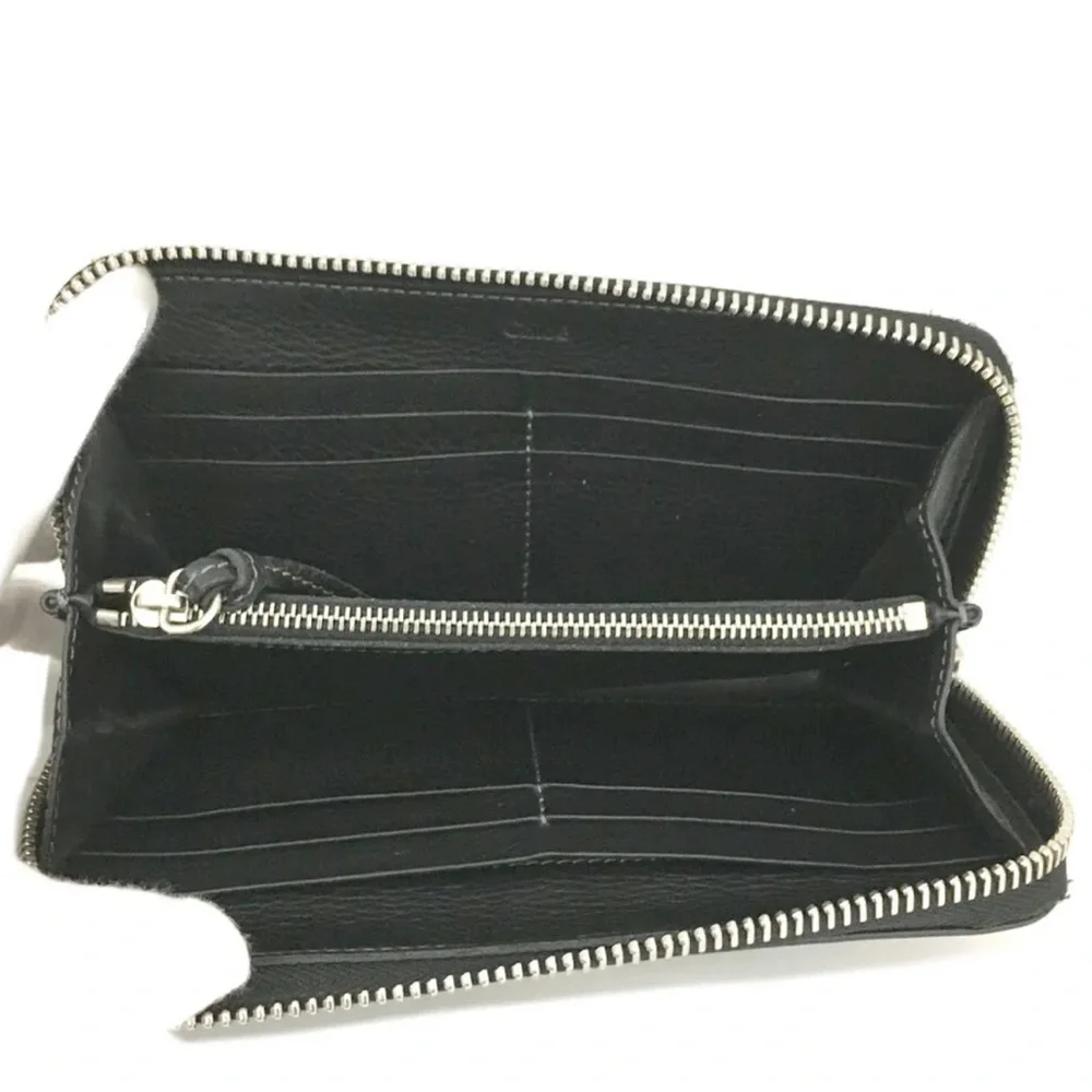 Authentic Chloe Paddington Black Leather Long Wallet - Picture 5 of 8